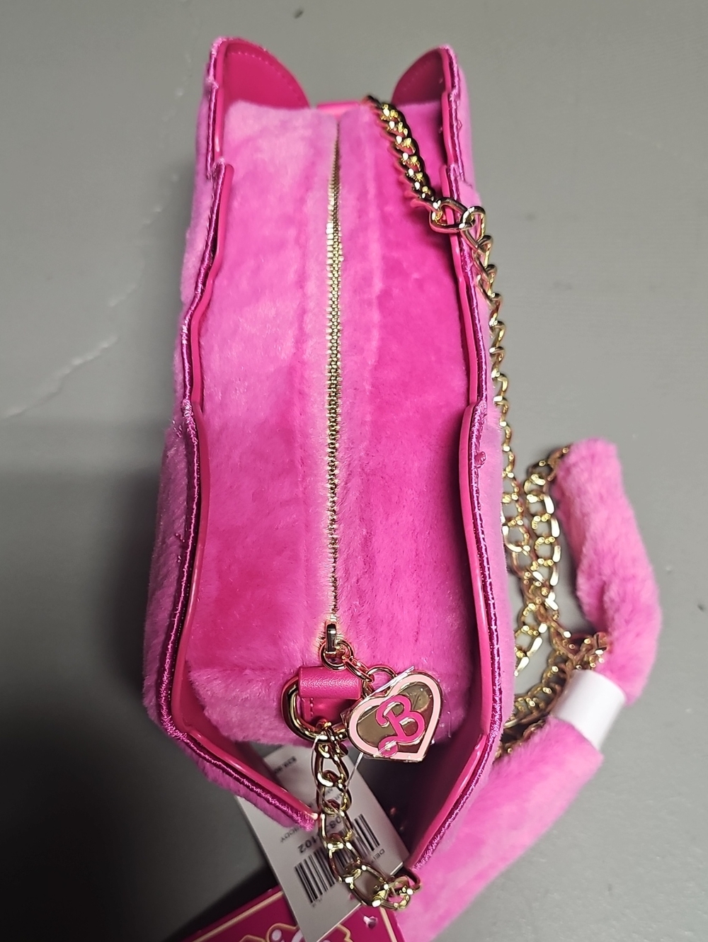 Barbie The Movie NWT Pink Barbie Logo XBody Plush Bag Limited Edition - Picture 5 of 11
